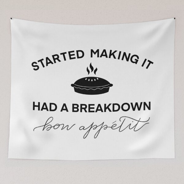 Item preview, James Acaster Bon Appetit Quote - White Background designed and sold by Jadorefourier.