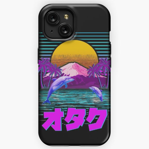 Vaporwave Dolphins Retro 80s 90s Japanese Otaku India