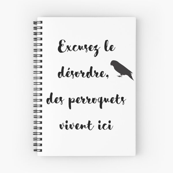 Item preview, sorry for the mess, parrot lives here french quote designed and sold by L'Atelier Oranjade.