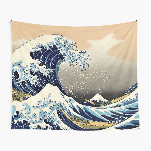 The Great Wave off Kanagawa by Katsushika Hokusai c 1830 1833 Tapestry for Sale by allhistory Redbubble