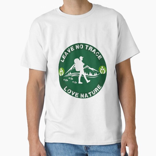 Aperçu de l'œuvre Ne laisse aucune trace - Aime la nature - Aime la pêche - Aime le camping - Respecte la nature - Aime la vie créée et vendue par happygiftideas.