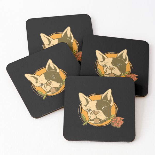Item preview, Bulldog with rose designed and sold by DerSenat.
