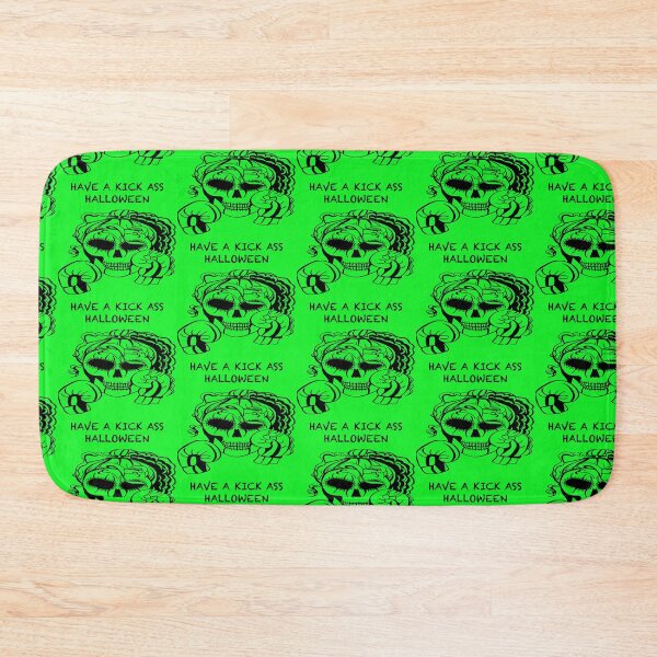 Item preview, HAVE A KICK ASS HALLOWEEN Skull Boxer on GREEN background, Boxing, Box, Boxer, gothic, halloween, spooky designed and sold by IslesArt.