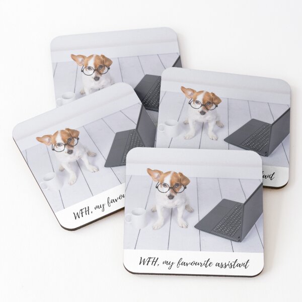 Item preview, WFH (Working From Home), my favourite assistant! My dog! designed and sold by JellyBeenzz.