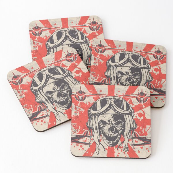Item preview, Kamikaze Skull designed and sold by wazoosi.