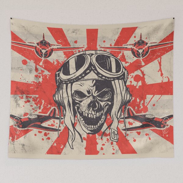 Item preview, Kamikaze Skull designed and sold by wazoosi.