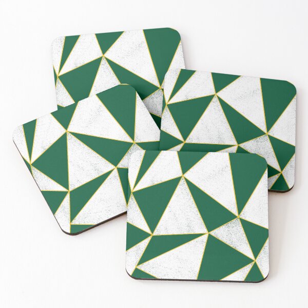 Item preview, Why Grow// Abstract Geometric Green and White Pattern designed and sold by Anna Prendergast.