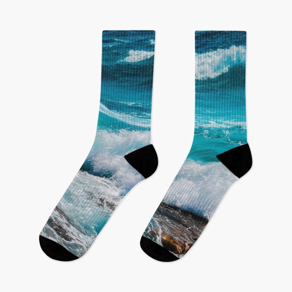 Item preview, Ocean waves hitting rocks designed and sold by smallcatvn.
