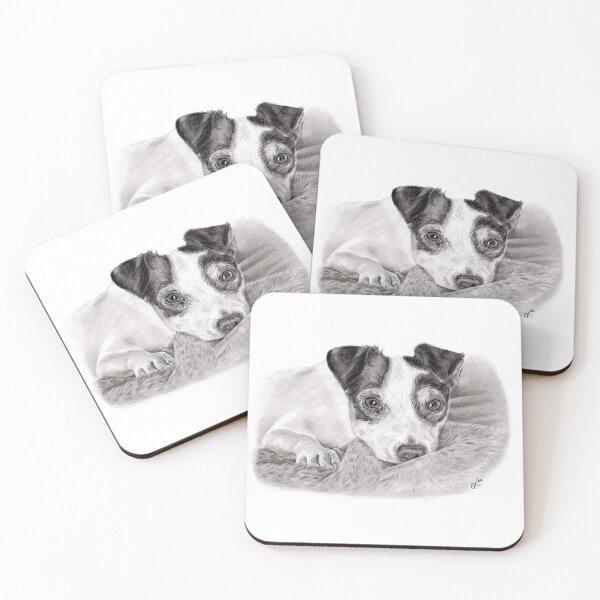 Item preview, Drawing of a Jack Russell designed and sold by RoseRedArt.