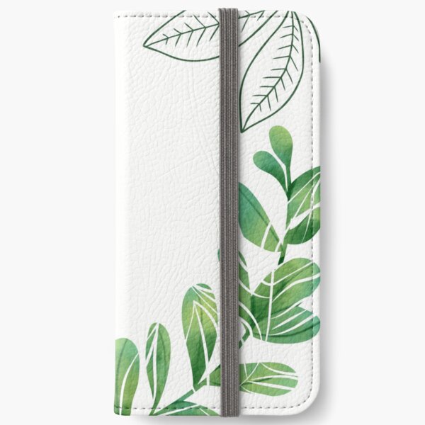Tropical Leaf design iPhone Wallet