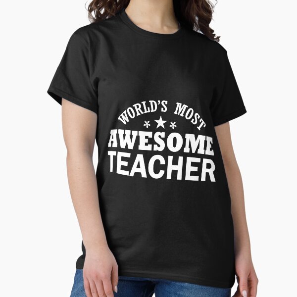 Item preview, World's Most Awesome teacher designed and sold by flamingarts.