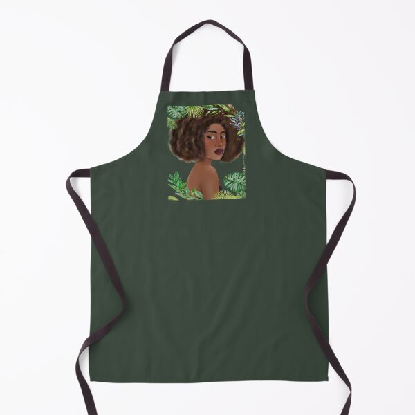 Item preview, Afro hair with leafs designed and sold by Lalu-art29.