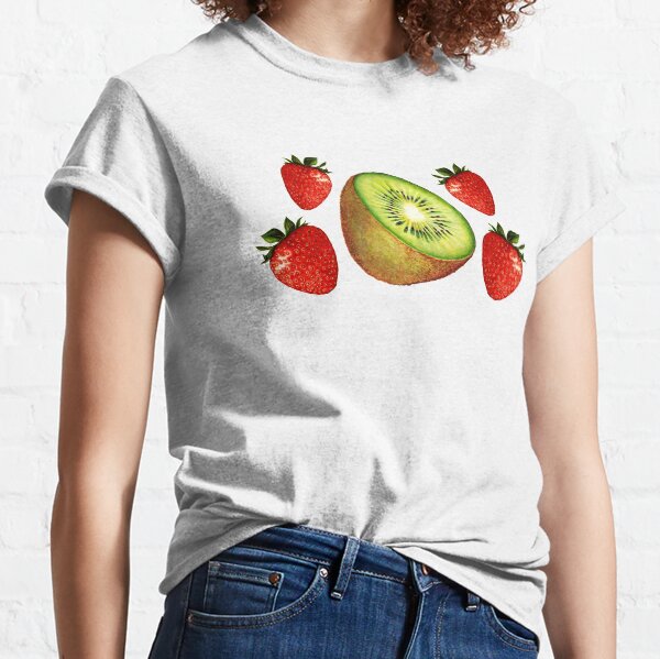 T-Shirt 3D Printed Watercolor Kiwi Fruit and Watermelon Slices Summer Casual Tees T-Shirt 3D Printed Watercolor Kiwi Fruit and Watermelon Slices Summer Casual Tees