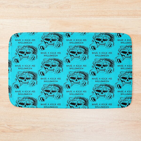 Item preview, HAVE A KICK ASS HALLOWEEN Skull Boxer on BLUE background, Boxing, Box, Boxer, gothic, halloween, spooky designed and sold by IslesArt.