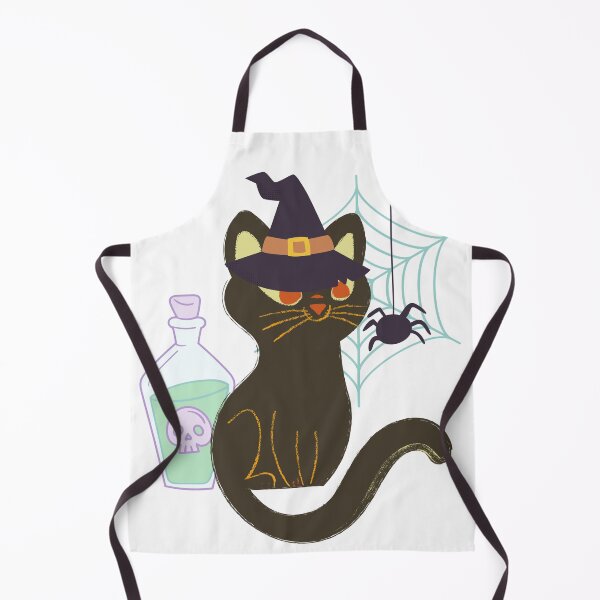 Item preview, Halloween Black Cat with Witch Hat designed and sold by Carolina Jost.