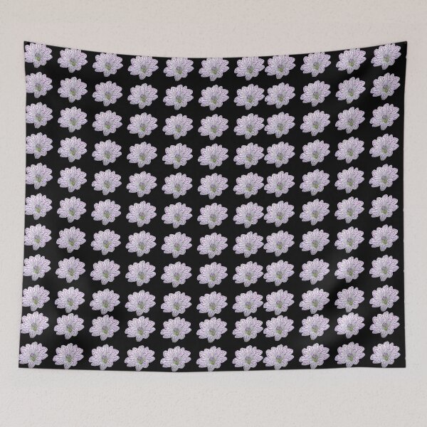 Item preview, Beautiful Cranesbill Geranium White and Purple Floral Repeated Print designed and sold by WhatThePop.