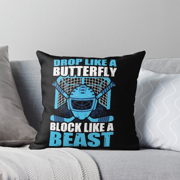 Item preview, Drop Like a Butterfly Block Like a Beast Ice Hockey Goalie designed and sold by shirti.
