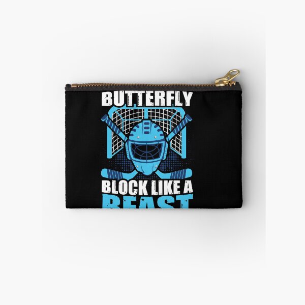 Item preview, Drop Like a Butterfly Block Like a Beast Ice Hockey Goalie designed and sold by shirti.