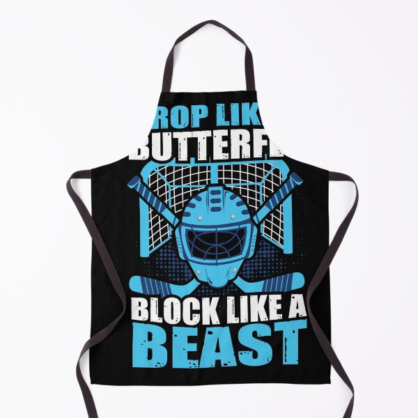 Item preview, Drop Like a Butterfly Block Like a Beast Ice Hockey Goalie designed and sold by shirti.
