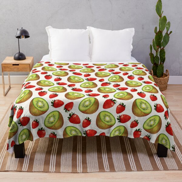 Item preview, Strawberry Kiwi Pattern - White designed and sold by Kelly  Gilleran.