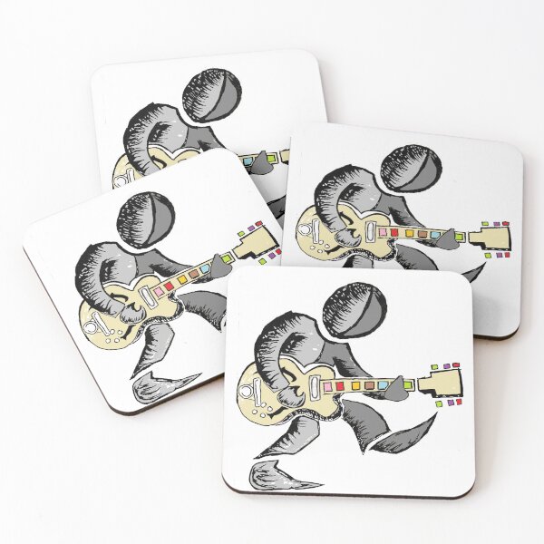 Item preview, LowEndGraphics Guitarist plays a colourful guitar designed and sold by LowEndGraphics.