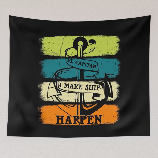 Item preview, El Capitan I Make Ship Happen Funny Boating T-Shirt designed and sold by bitcam18.
