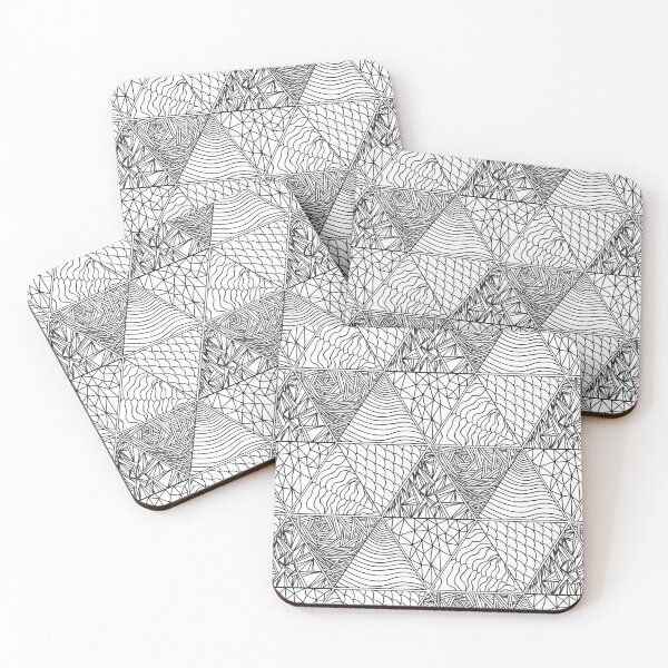 Item preview, black and white triangle pattern of the graph designed and sold by Takkol.