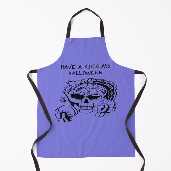 Item preview, HAVE A KICK ASS HALLOWEEN Skull Boxer on PURPLE background, Boxing, Box, Boxer, gothic, halloween, spooky designed and sold by IslesArt.