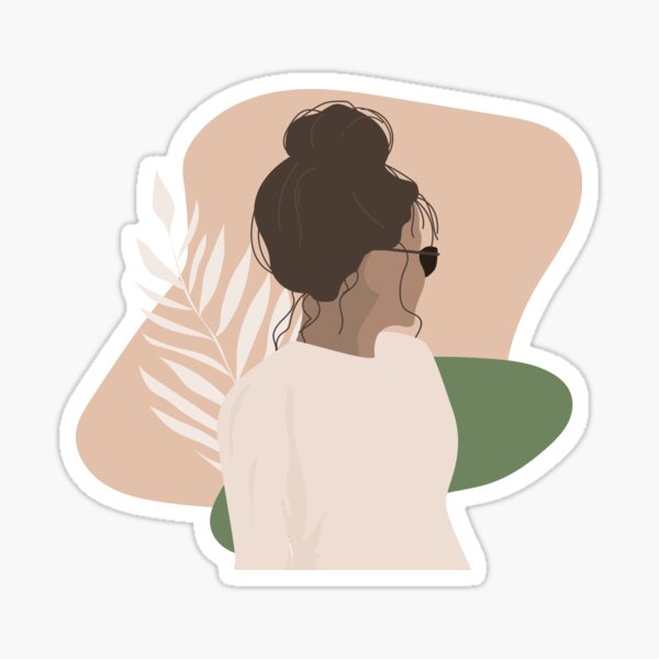 Item preview, minimalist girl illustration designed and sold by savanamms6.