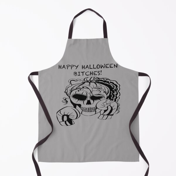 Item preview, HAPPY HALLOWEEN BITCHES! Skull Boxer on grey background, Boxing, Box, Boxer, gothic, halloween, spooky designed and sold by IslesArt.