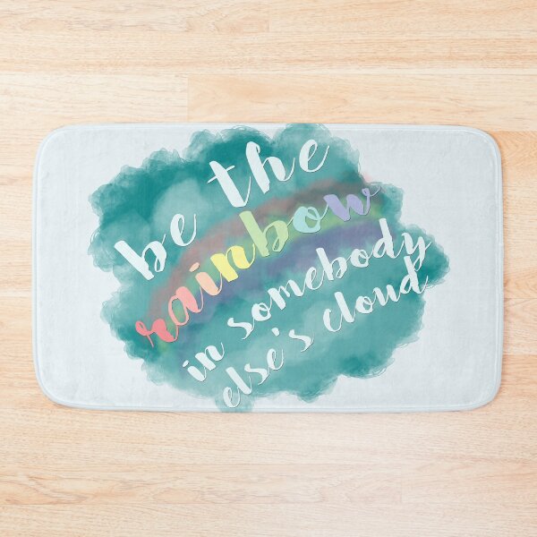 Item preview, "Be the rainbow in somebody else's crowd" on watercolor background designed and sold by ManyaMalhotra.