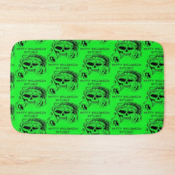 Item preview, HAPPY HALLOWEEN BITCHES! Skull Boxer on green background, Boxing, Box, Boxer, gothic, halloween, spooky designed and sold by IslesArt.