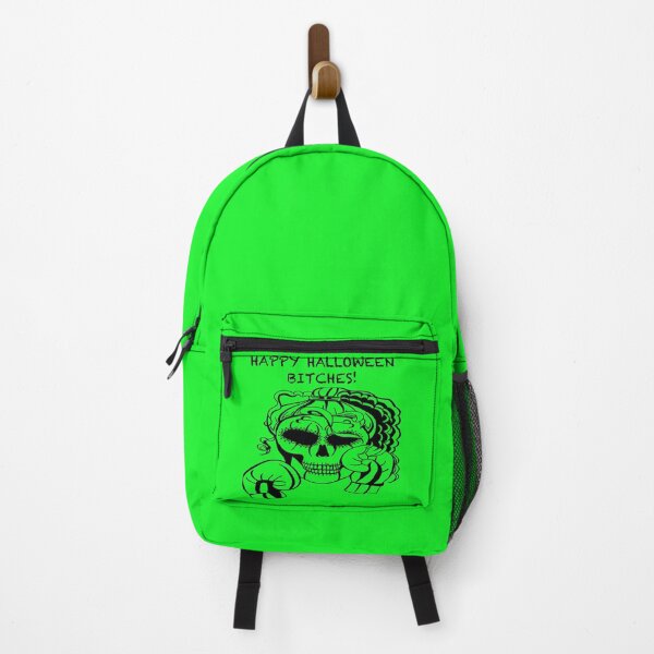 Item preview, HAPPY HALLOWEEN BITCHES! Skull Boxer on green background, Boxing, Box, Boxer, gothic, halloween, spooky designed and sold by IslesArt.