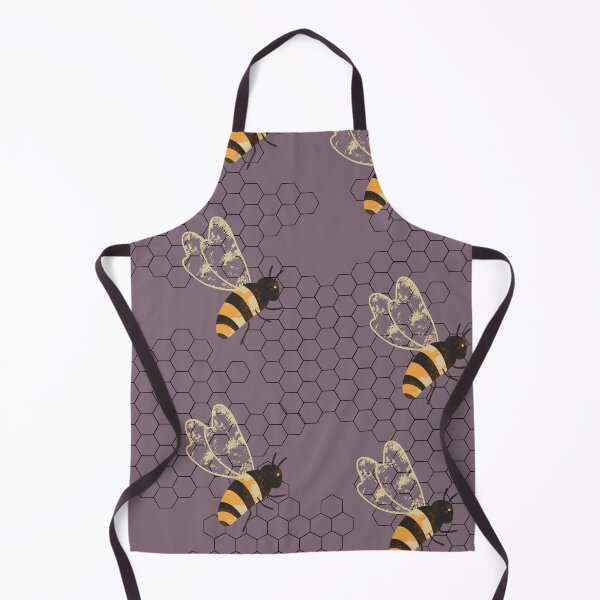 Item preview, Bee on Purple Honeycomb designed and sold by Carolina Jost.