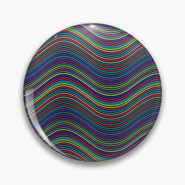Item preview, Rainbow colors abstract retro wavy pattern designed and sold by likebakerdo.