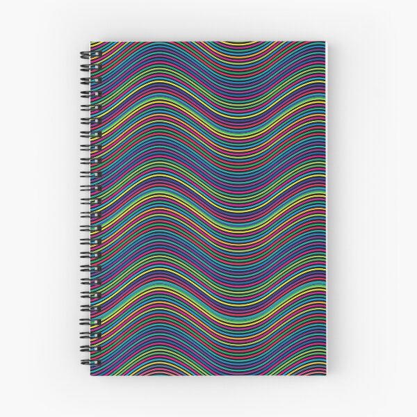 Item preview, Rainbow colors abstract retro wavy pattern designed and sold by likebakerdo.