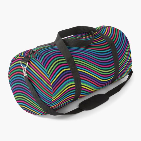 Item preview, Rainbow colors abstract retro wavy pattern designed and sold by likebakerdo.