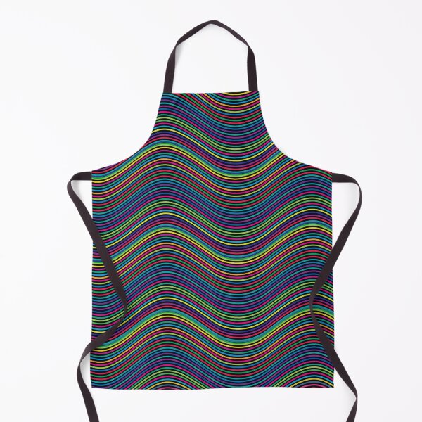 Item preview, Rainbow colors abstract retro wavy pattern designed and sold by likebakerdo.