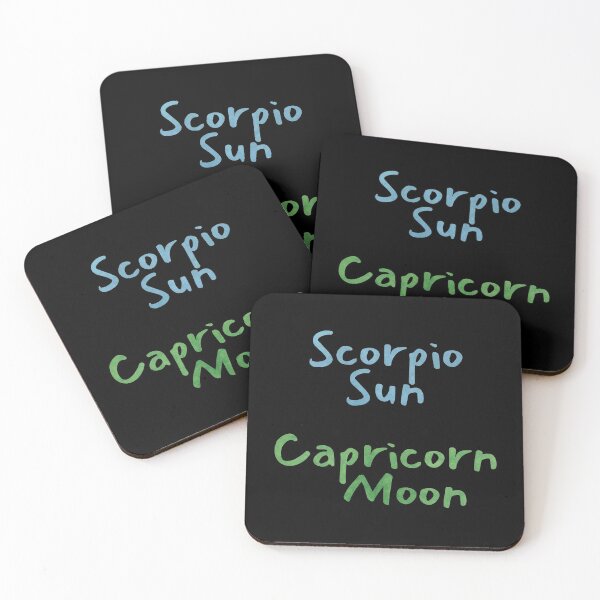 Item preview, Scorpio Sun Capricorn Moon Text designed and sold by leomooncreates.