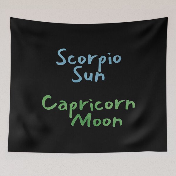 Item preview, Scorpio Sun Capricorn Moon Text designed and sold by leomooncreates.