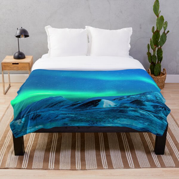 Item preview, Northern lights, Alaska,  Aurora  borealis galaxy night sky space view bestseller Throw blanket  designed and sold by August-E.