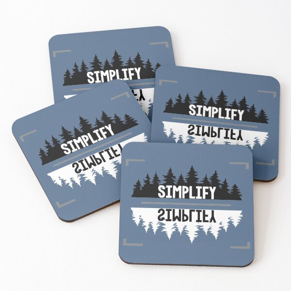 Item preview, Simplify - BREATHE, to ENJOY - Not all who wander are lost - Forest landscape tree viewfinder typography  designed and sold by originalsusie.