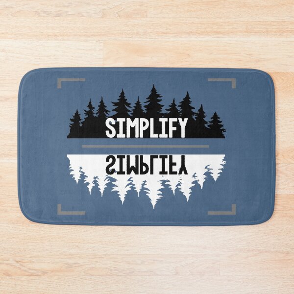 Item preview, Simplify - BREATHE, to ENJOY - Not all who wander are lost - Forest landscape tree viewfinder typography  designed and sold by originalsusie.