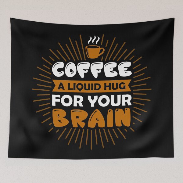 Item preview, Coffee Hugs your Brain designed and sold by hatimelhag.