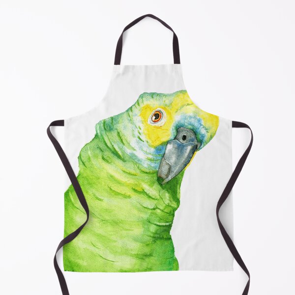 Item preview, Blue fronted amazon parrot tropical brésil watercolor designed and sold by L'Atelier Oranjade.