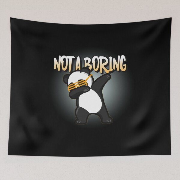 Item preview, Not a boring. Dabbing, dancing panda bear designed and sold by RoManSmArt.