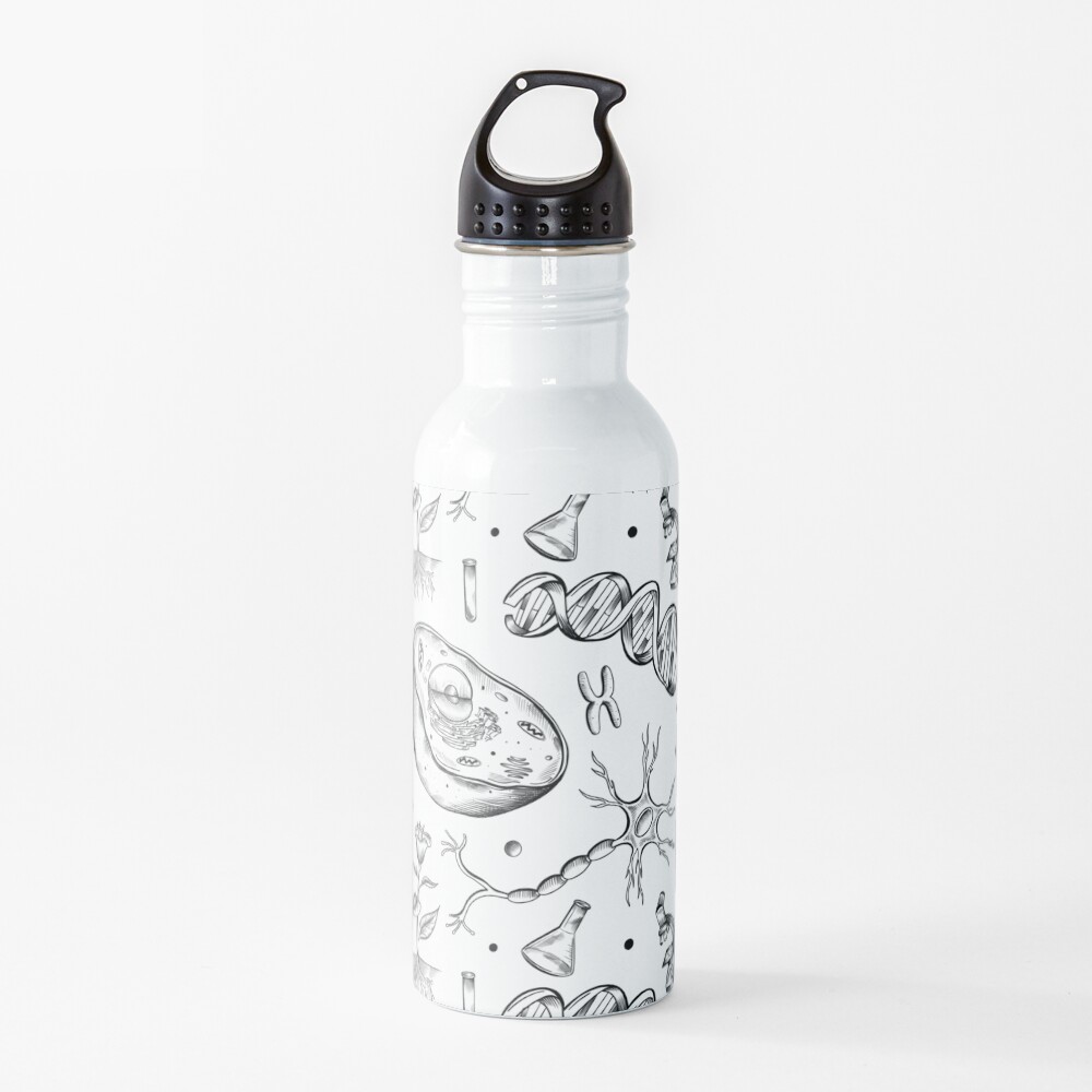 "Biology Wallpaper" Water Bottle by PurpleTurtle8 Redbubble