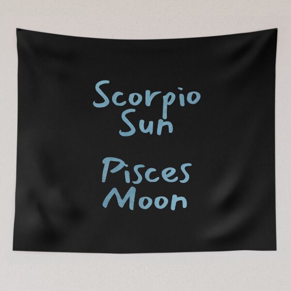Item preview, Scorpio Sun Pisces Moon Text designed and sold by leomooncreates.