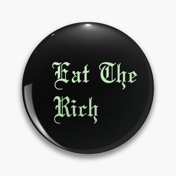 Item preview, Eat The Rich in pastel green designed and sold by tinyteacups.