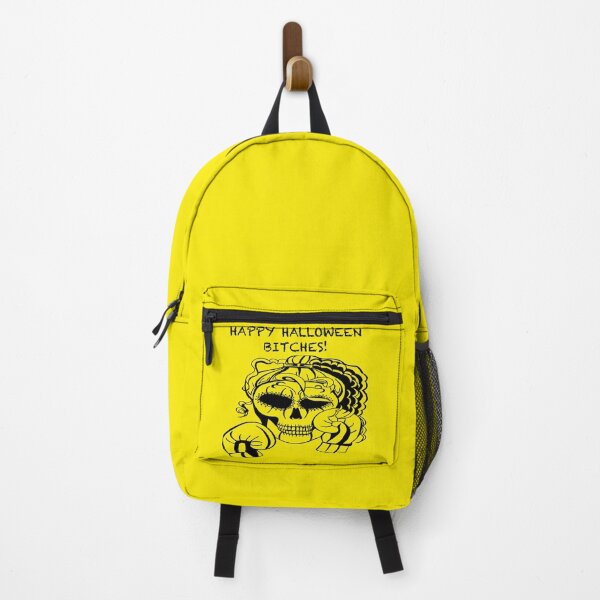 Item preview, HAPPY HALLOWEEN BITCHES! Skull Boxer on yellow background, Boxing, Box, Boxer, gothic, halloween, spooky designed and sold by IslesArt.